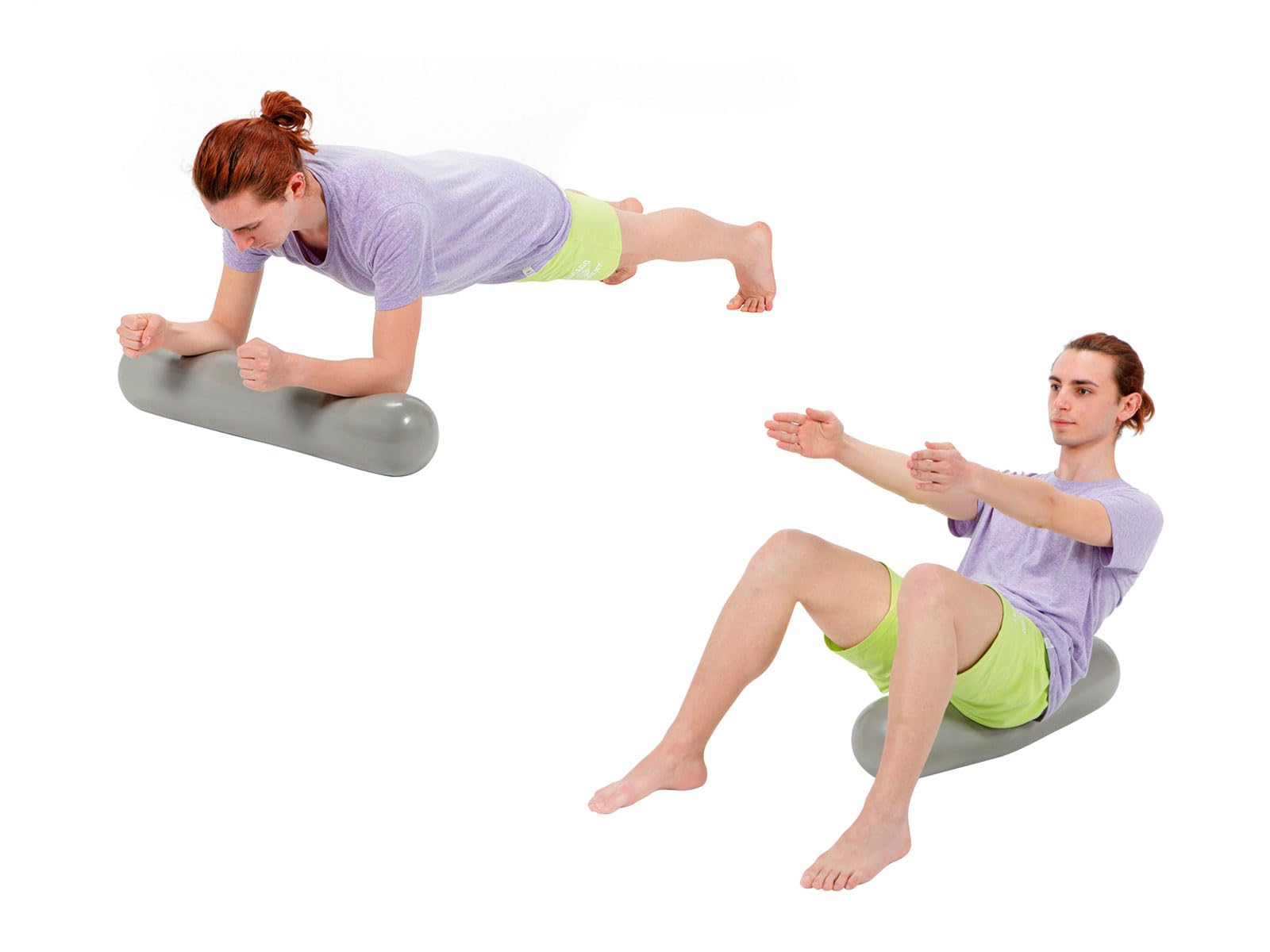Gymnic Fit Roller Rullo Pilates gonfiabile morbido e flessibile per stretching, potenziamento muscolare e allenamento del core, ideale per Yoga e riabilitazione