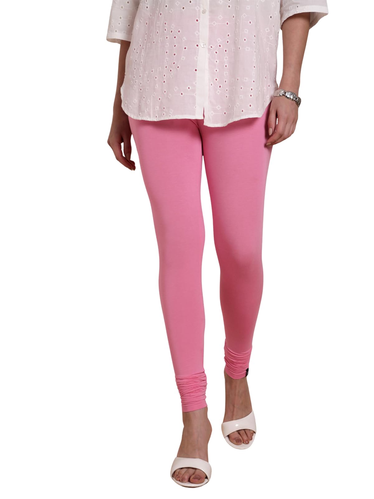 TWIN BIRDS Tailored Cut & Classic Fit Viscose Elastane Fabric Churidar Leggings for Women