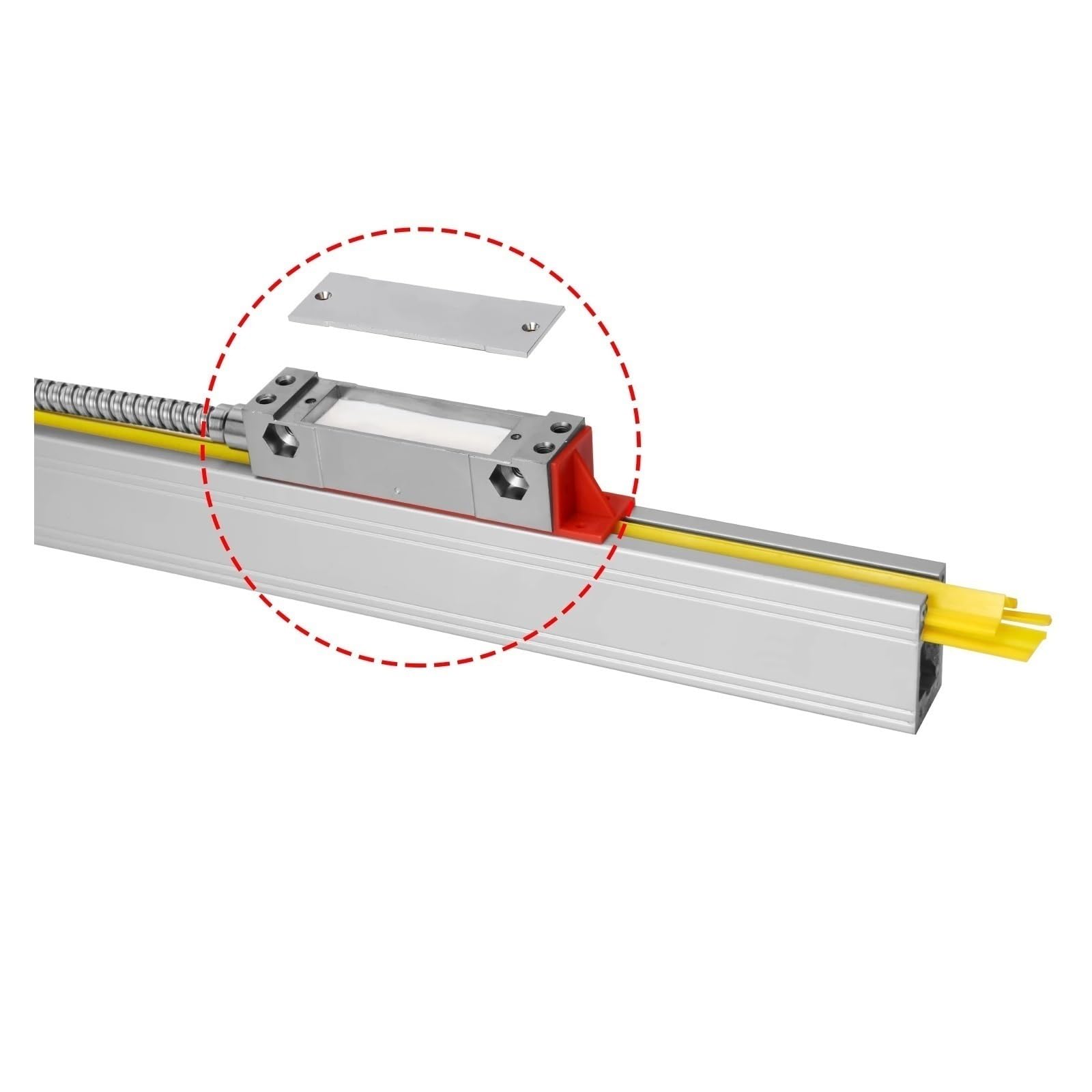 OPFVUJIKX Codificador DRO ABZ de 5 micras con e Lineal de Alta precisión de 0,005 mm y Regla de Rejilla óptica de 850 mm, 900 mm, 950 mm y 1000 mm.(Travel 900mm)