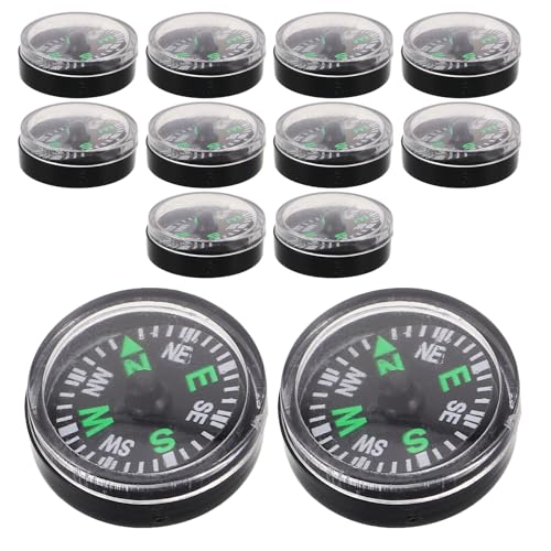 Brújula de bolsillo plástica 20mm paquete 12 pcs miniatura 1