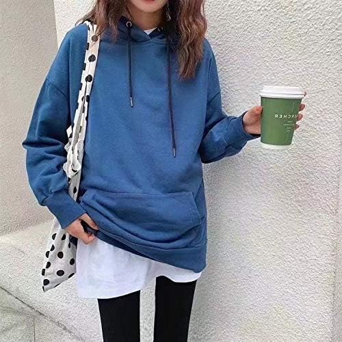 Miniatura 3 de KMBANGI Conjunto de falda con capucha ajustable para mujer y niña, parte superior falsa con capas para la parte inferior, desmontable, media