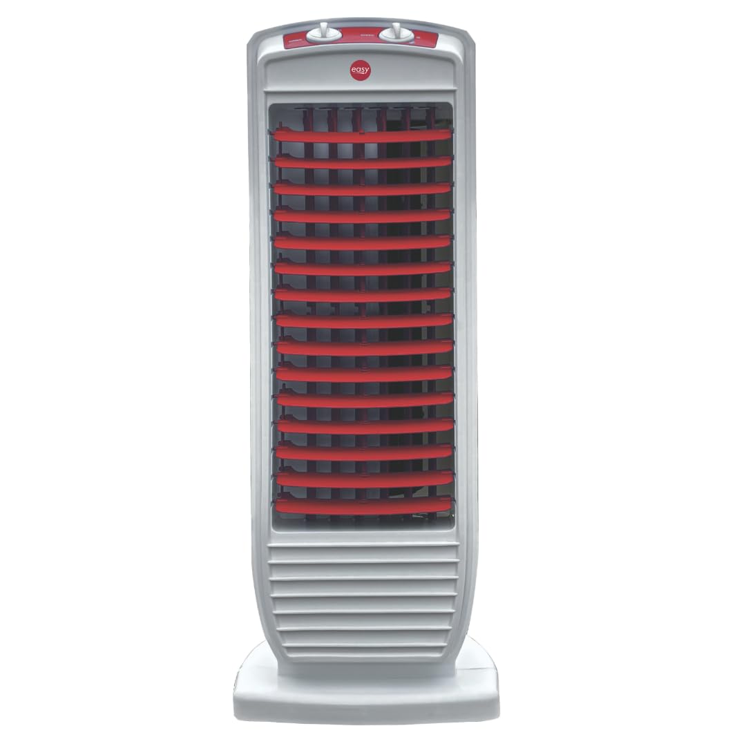 Turbo High Speed Tower Fan For Home | 180W Turbo Motor, 25ft Air Circulation, Adjustable Airflow | High Power 1300 RPM Tower Fan (White & Red)-image-22