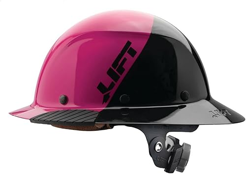 Lift Safety DAX - Casco de ala completa, color rosa y negro