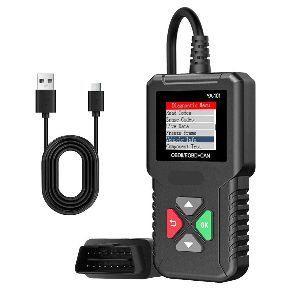 Escáner OBD 2 multilingüe con Pantalla Digital, Herramientas de diagnóstico for Coche, versión Universal, Lector códigos OBD2, borrado Falla