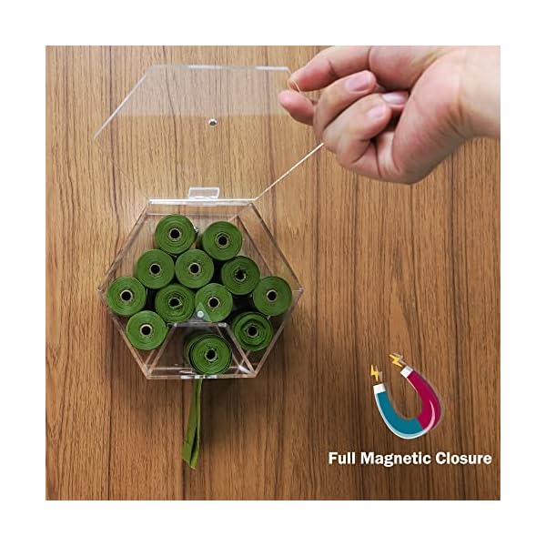 Aphbrada Dog Poop Bag Dispenser Wall Mount, Outdoor or Indoor Acrylic Dog Waste Bag Dispenser Holder with Hinged Lid Doggie Poop Bag Dispenser Pet Waste Station, Clear Aphbrada Dog Poop Bag Dispenser Wall Mount, Outdoor or Indoor Acrylic Dog Waste Bag Dispenser Holder with Hinged Lid Doggie Poop Bag Dispenser Pet Waste Station, Clear
