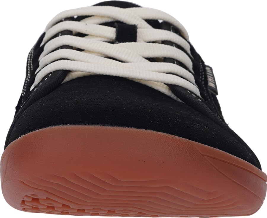 WHITIN Men's Wide Genuine Leather Barefoot Shoes | Minimalist Fashion Sneakers | Zero Drop Sole2