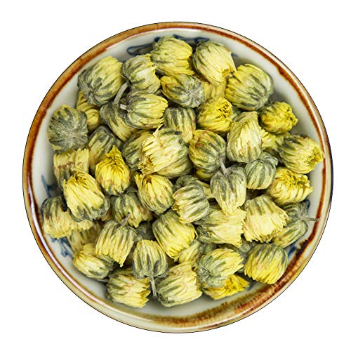 HelenOu666 Tongxiang White Chrysanthemum Embryo Chrysanthemum King Herbal Tea æ­£å®—æ¡ä¹¡æ­ç™½èŠèƒŽèŠçŽ‹èŒ¶å¶èŠ±è‰èŒ¶æ•£è£…å¯é…æž¸æž (17.6oz)