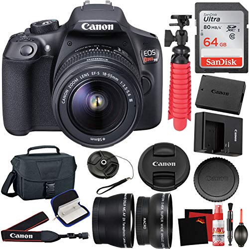 Canon EOS Rebel T6 Digital SLR Camera with EF-S 18-55mm f/3.5-5.6 Lens Kit