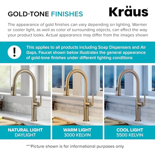 Image of KRAUS Britt 2nd Gen Commercial Style Pull-Down Single Handle Kitchen Faucet in Spot Free Antique Champagne Bronze, KPF-1691SFACB