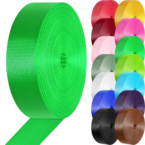 Image of Nylon Webbing 1 inch 1.5 inch Nylon Strap Webbing Straps, 3.3 10 25 50 Yards Webbing Strapping for Bags /Lawn Chair /Climbing Outdoors Crafting DIY Gear Repair