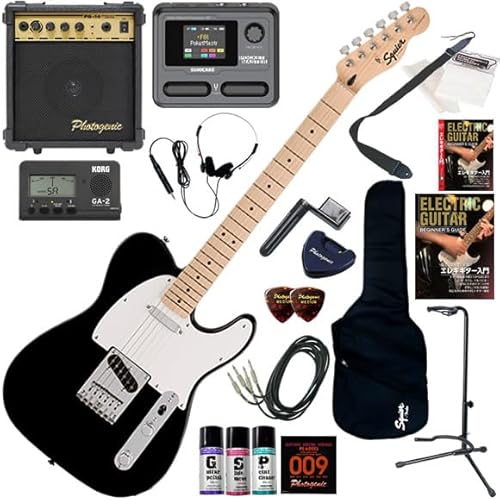 【セット品】Squier エレキギター初心者入門 マルチエフェクターも入ってる!最強の20点セット Sonic Telecaster/BLK(ブラック)