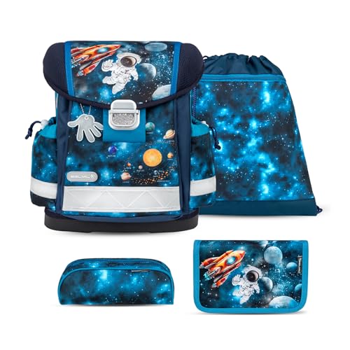 Belmil Classy Schulranzen Set 4 - teilig (403-13/AG/S) (Infinity Space)