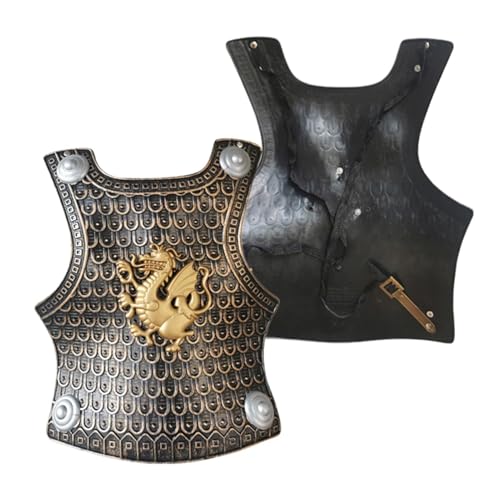 Wiboie Juego de accesorios de disfraz romano para niños, ropa histórica ligera de larga duración, placas de brazo y hombro de color sólido, niños y niñas para juegos de rol y