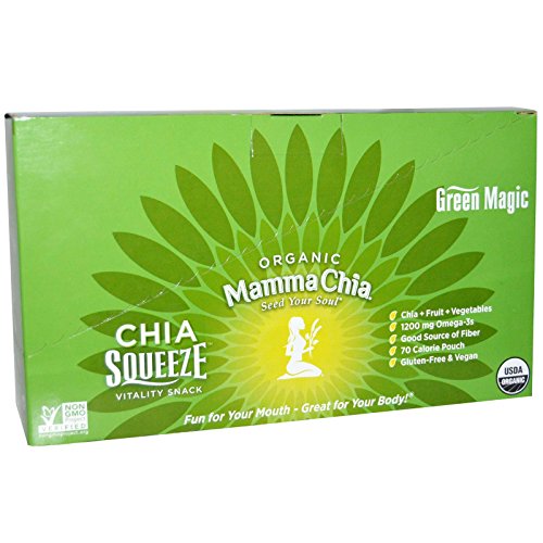 MAMMA CHIA Organic Green Magic Chia Squeeze Sleeve, 3.5 OZ