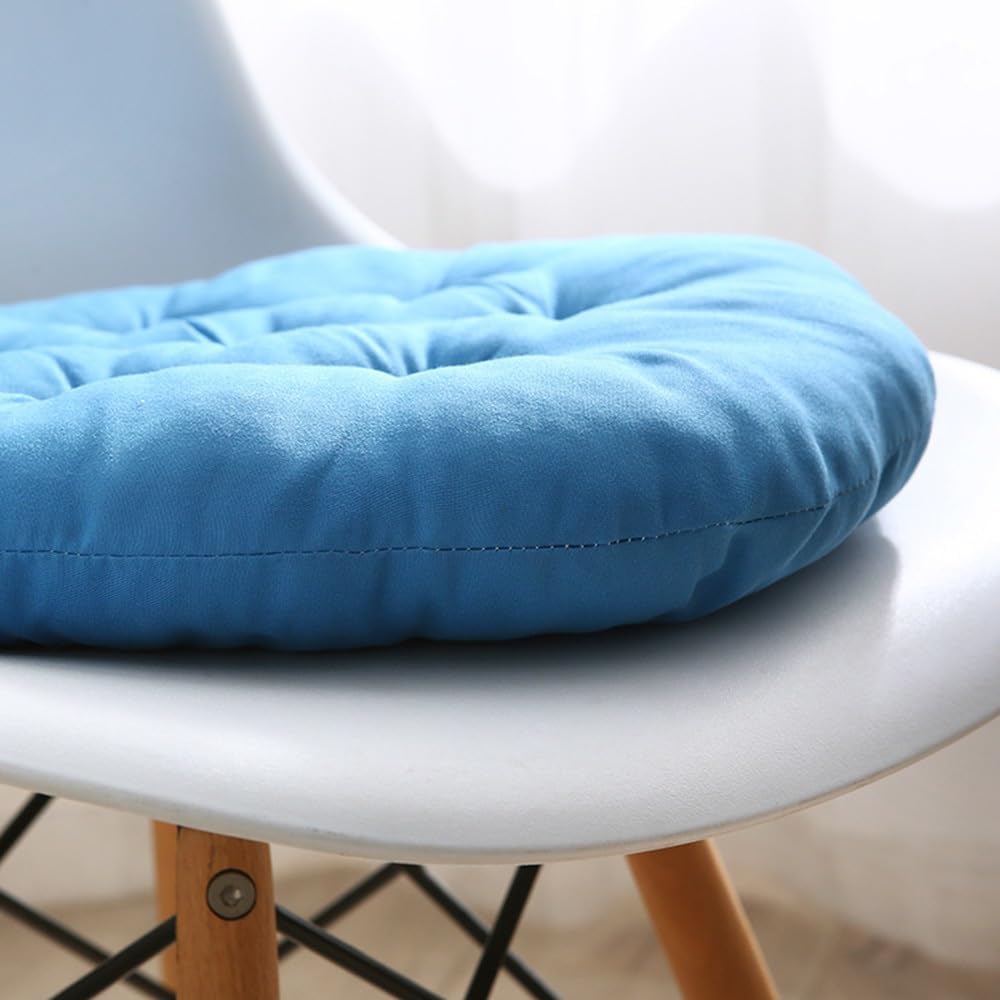 Round Chair Cushions Non Slip Bar Stool Round Seat Pad, Super Soft Chair Pads for Living Bedroom Sofa (Color : Yellow, Size : 17.7in)