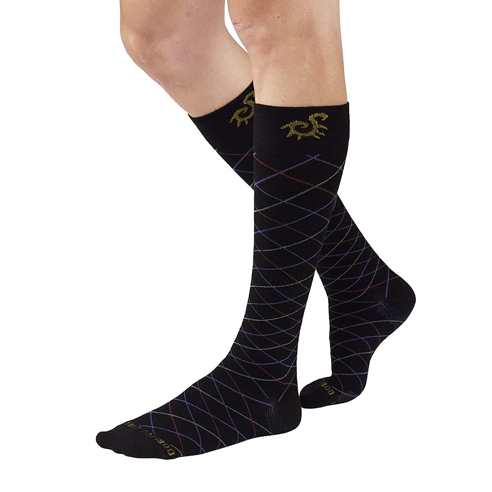 SOLIDEA Unisex Gambalety Skarpety For You Merinos Rumba Kompresja Stopniowa 18/24 mmHg, Nero, Large