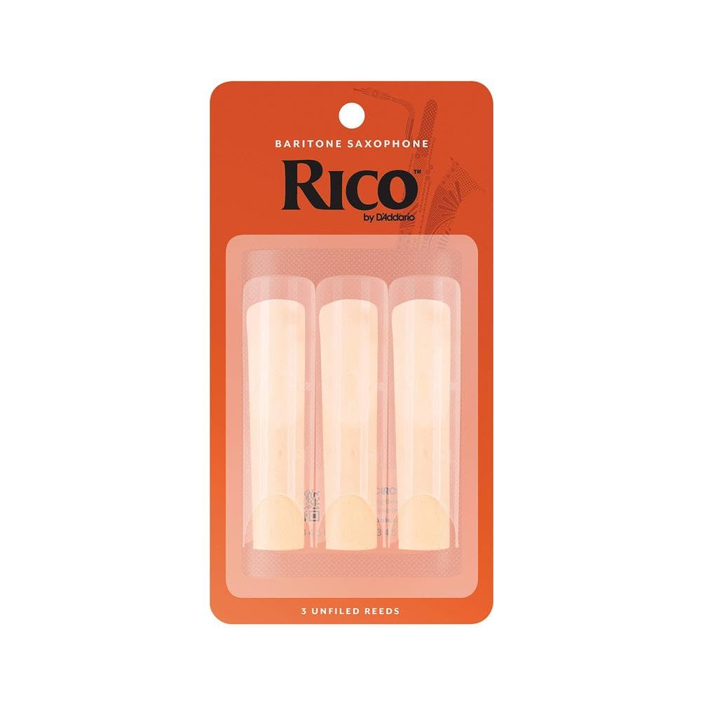 D’Addario Woodwinds - Rico Baritone Sax Reeds - RLA0320 - Strength 2.0, 3-Pack