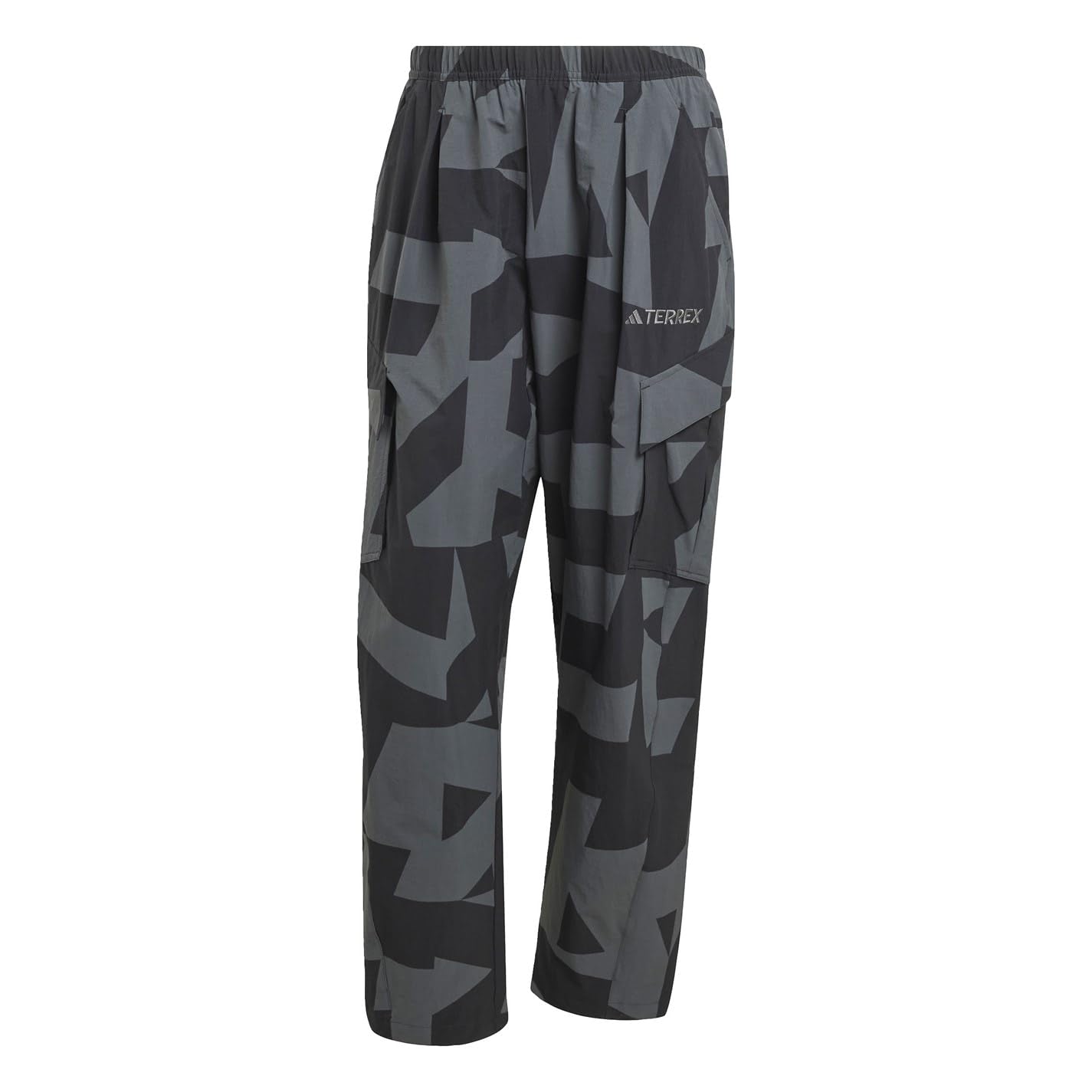 Adidas Men's Black/Grey Aop Terrex Xploric Printed Cargo Joggers Xl