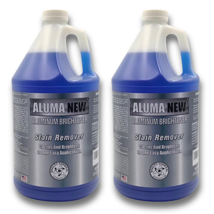 Quality Chemical Limpiador de aluminio abrillantador y restaurador – Limpiador de aluminio, limpiador de ruedas de aluminio, limpiador de pontones de aluminio, limpiador de llantas de aluminio, 128
