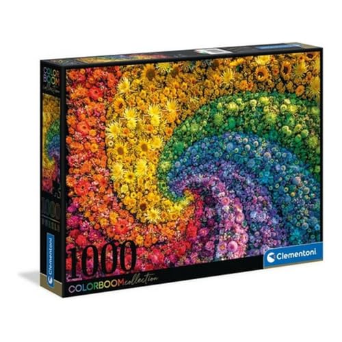 Clementoni - Puzzle 1000 Piezas Colores Color Boom Whirl, Puzzle Adulto Colores (39594)