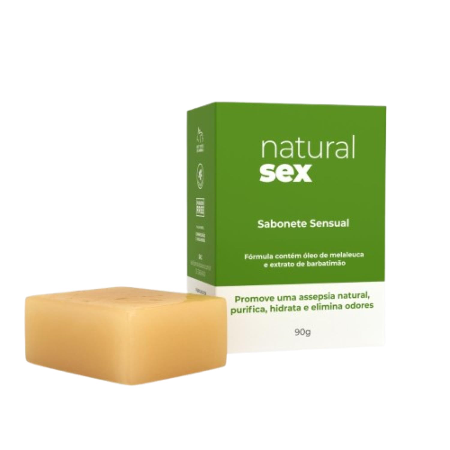 A SÓS - Sabonete Íntimo em Barra Natural Sex 90g