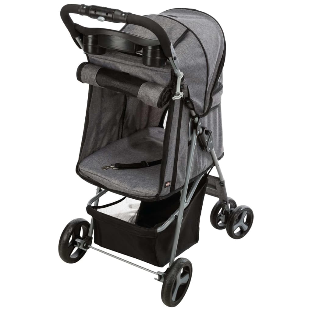 TRIXIE Poussette pliable pour animaux de compagnie Gris