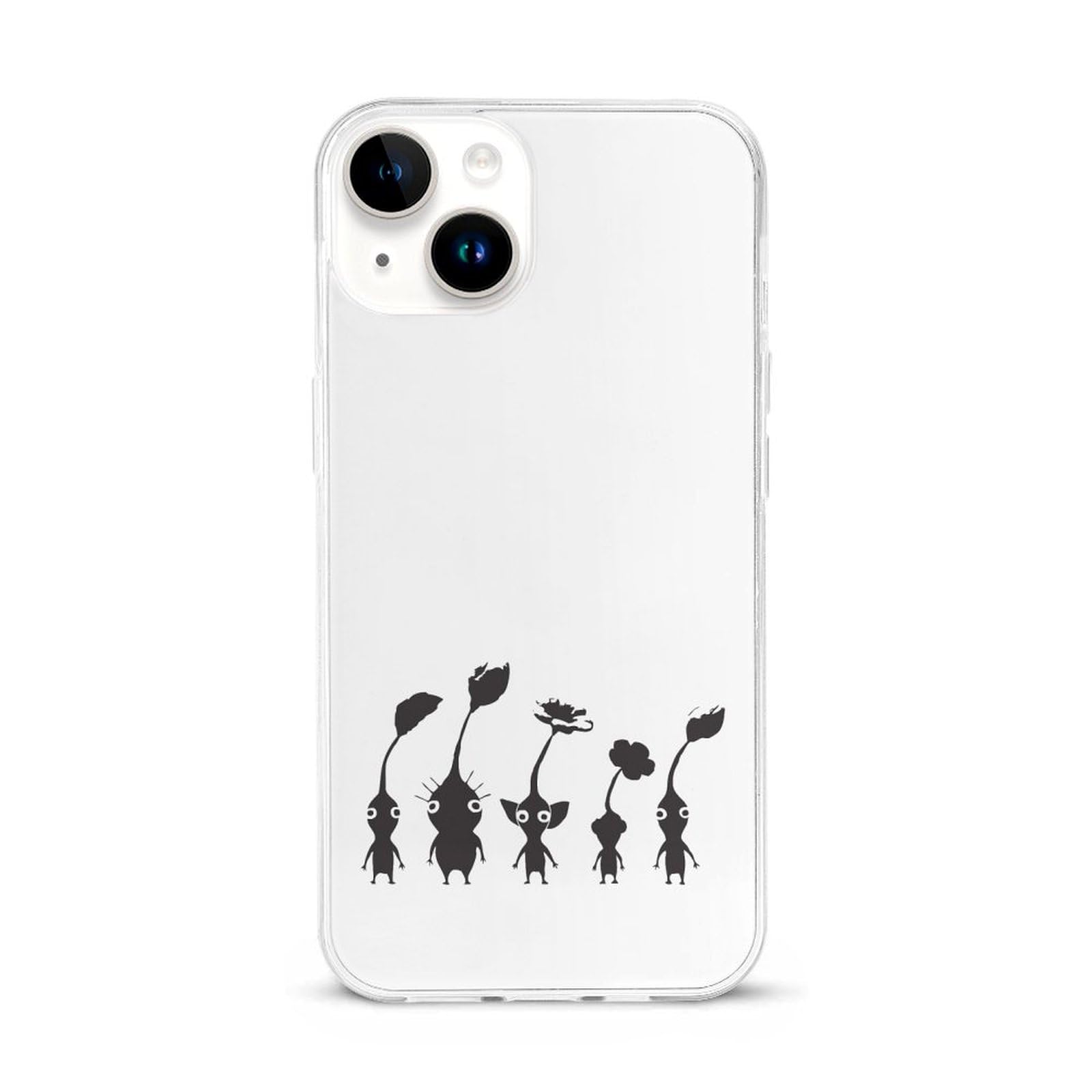 Amazon.co.jp: iPhone 15ケース 1 ピクミン（白黒） iPhone 15