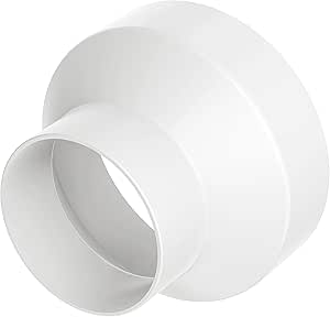 Rundrohr Adapter 150 Auf 100mm - Reduzierstück Für Lüftung Mit Edelstahl Klemmen