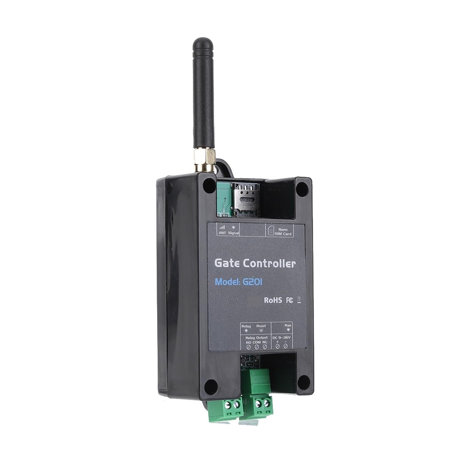 4G Gate Opener GSM Remote Control Single Relay Switch Garage Gate Opener Replace Remote Controller Residential, Commercial(G201)