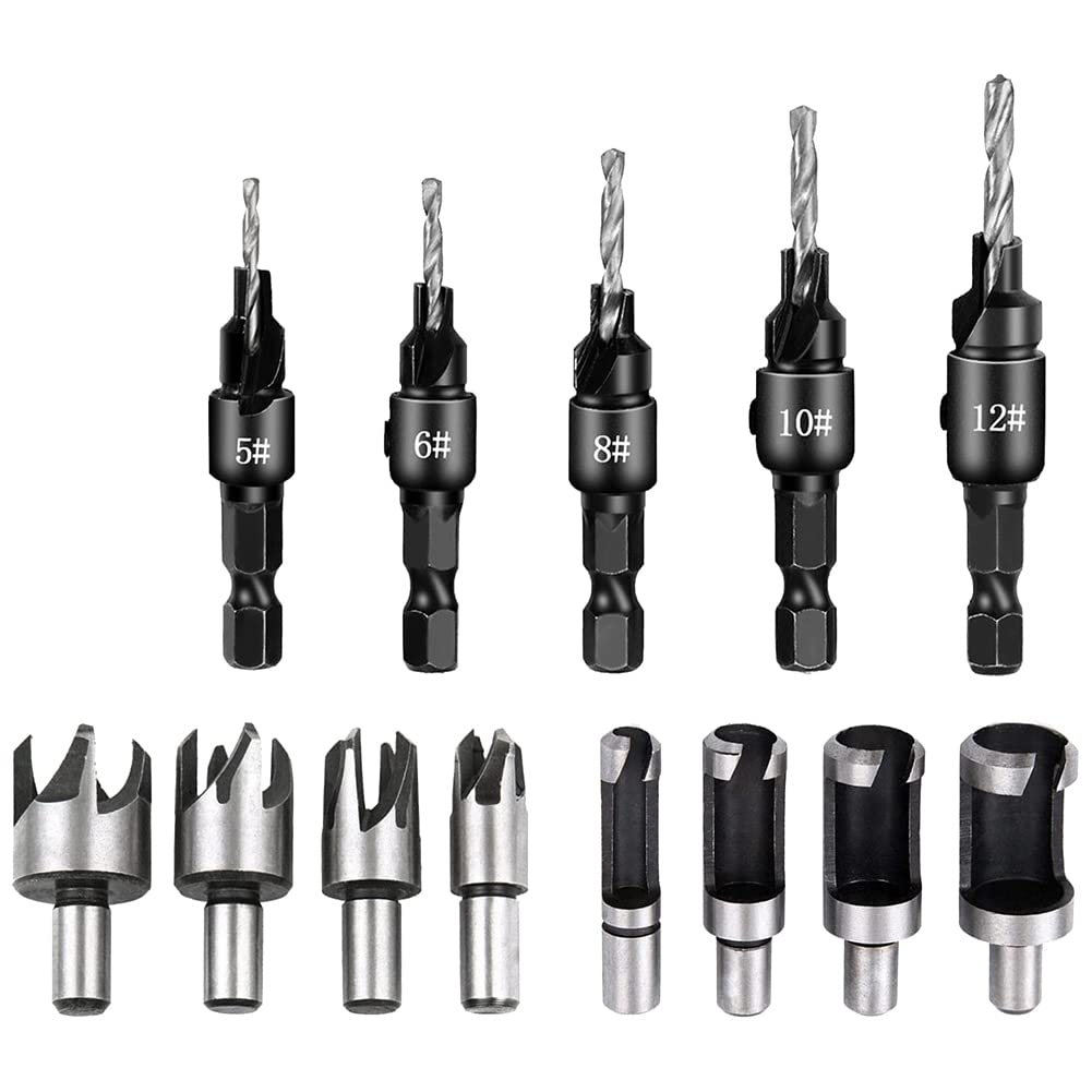 Countersink Woodworking Set Countersink Bit Set Woodworking Tools for Woodworking, DIY