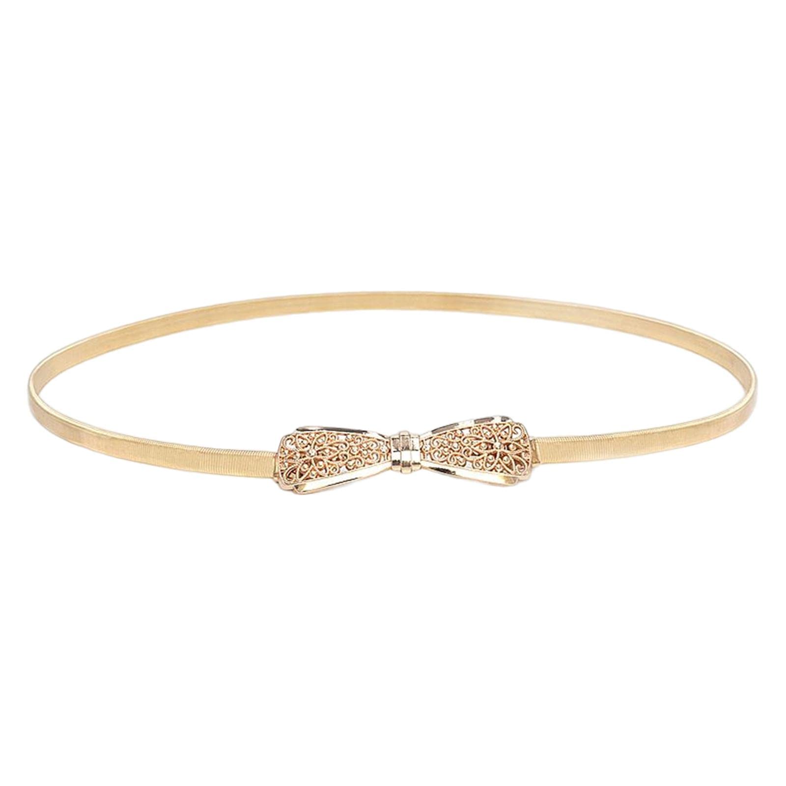 Enakshi® Women Fancy Skinny Belt Stretch Luxury Bridal Belt Fashion Waistband Gold|Clothing, Shoes & Accessories | Womens Accessories | Belts-image-21