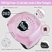 UV Nail Lamp, 80W UV Led Nail Lamp, Nail Dryer Light Curing Lamp With Timer/Sensor for Led UV Gel Nail Polish Nail Art Manicure Tools (Pink)