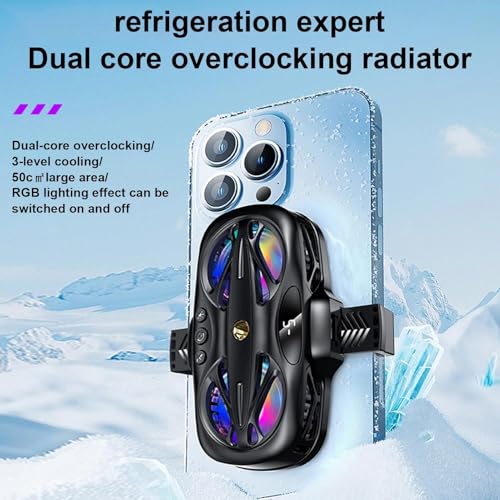 Ventilateur de téléphone portable à refroidissement rapide réglable