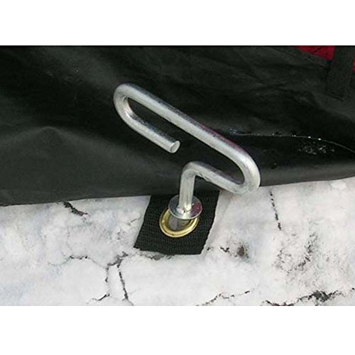 Haidong 4Pcs Outdoor Camping Tent Threaded Peg Ice Fishing Shelter Stake Nail Tent Fixer Accessory