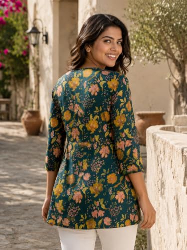 Image of feranoid Women Cotton Angrakha Kurti