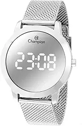 Relógio Digital Feminino Champion Prata Espelhado CH40106S