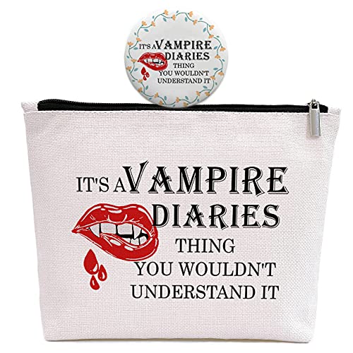 Vampire Diaries Merch Gift for Women -Hallo-ween Gift for Best Friend BFF Sister -Vampire Diaries Makeup Bags -It's A Vampire Diaries Thing You Wouldn't Understand It