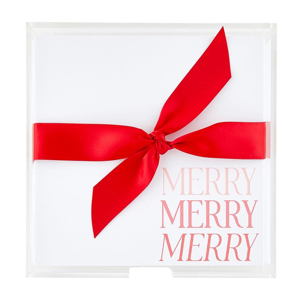 Papeterie de Noël Merry bloc notes avec support acrylique transparent - 2