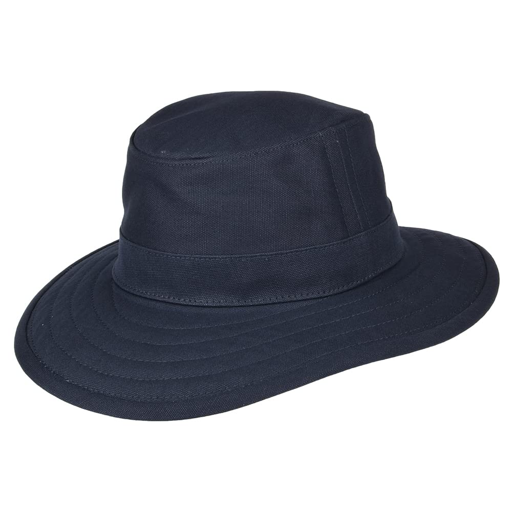 Jaxon & James Cotton Canvas Packable Sun Hat - Navy Blue - Medium