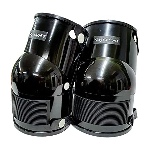 Robust joint knee pads waterproof in black for construction civil engineering outdoor I Extremely durable and adapts perfectly to the knee I With comfortable inner padding and waterproof rubber straps Cover