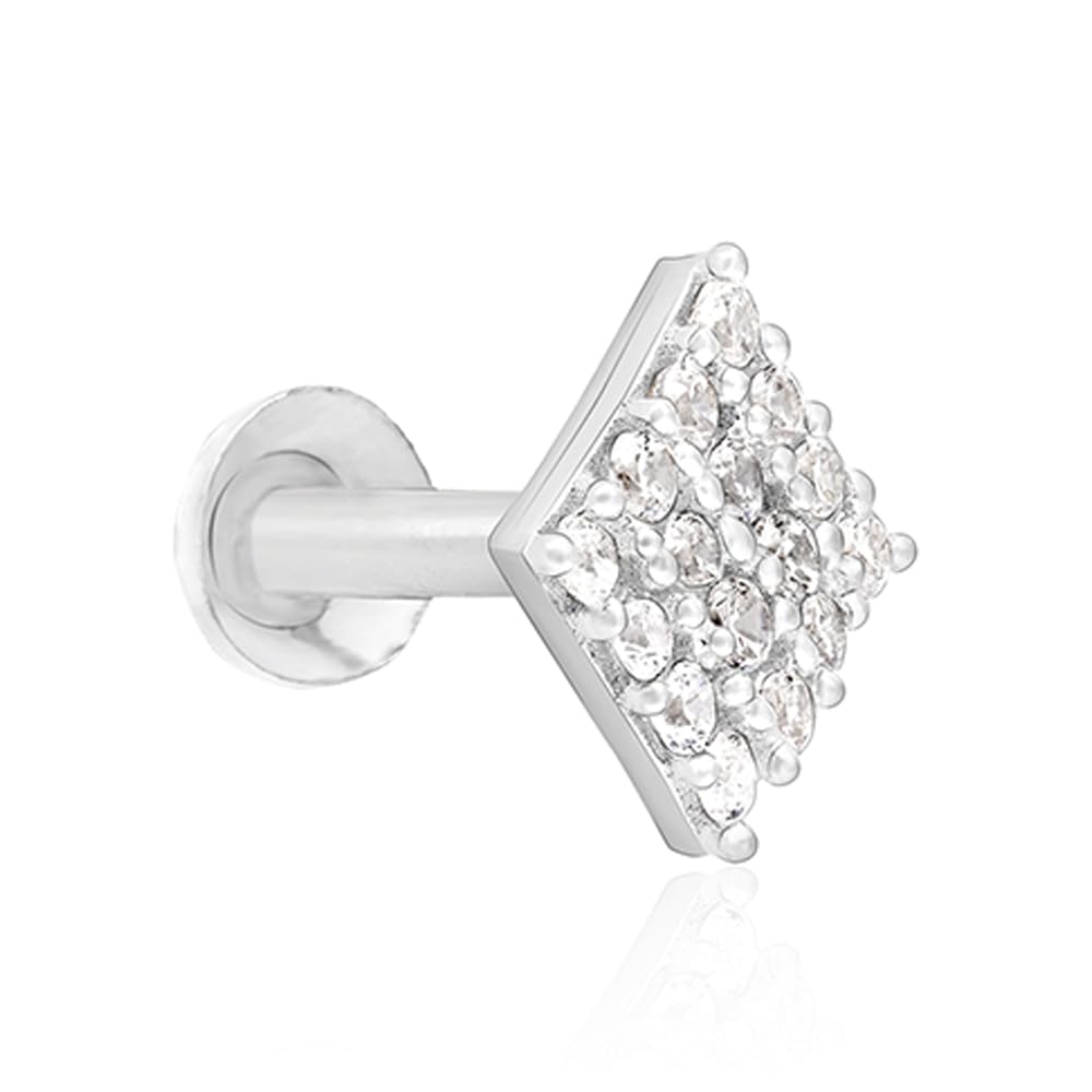 925 Sterling Silver Panch-Tara Oxidised Nose Pin | Traditional Star Motif with Simple Engraved Detailing and Antique Look for Women and Girls | With Certificate of Authenticity-image-5