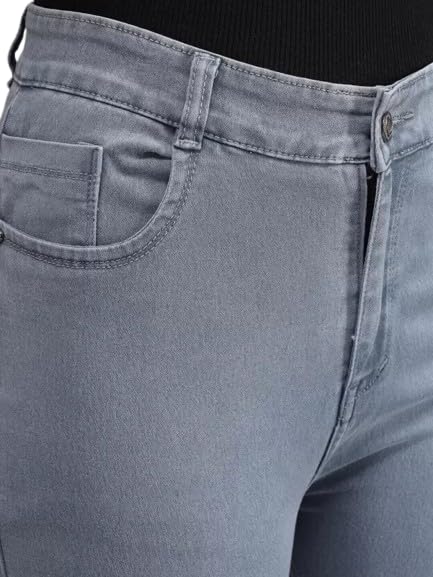Image of Women Jeans Slim Fit Mid-Rise Clean Look Stretchable Jeans
