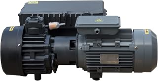 HPDMC 36.8 CFM 3HP Single Stage Rotary Vane Vacuum Pump, 220V 60Hz 1PH, NPT 1-1/4 Oil Sealed
