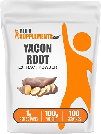Yacon Root Extract Powder - Sugar Substitute, Natural Fiber Sweetener - Gluten Free, 1g per Serving, 100g 3.5 oz Pack of 1