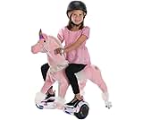 Power Pony Ride On Unicorn for Kids 4-8 - Power Ponies Unicorn Ride on Toys for Girls - Unicorn Riding Toy Brings Epic Joy - Pink, Grace