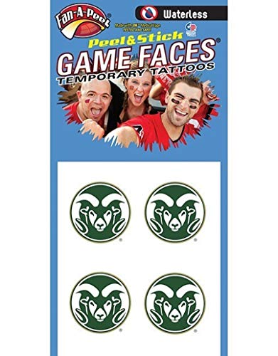 Colorado State University (CSU) Rams – Waterless Peel & Stick Temporary Spirit Tattoos