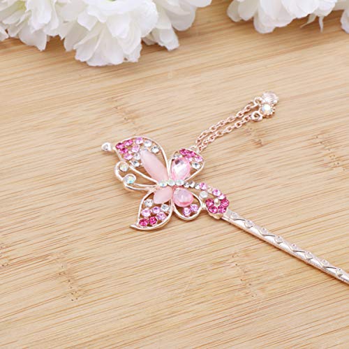 PIXNOR Strass PÃ©rola Flor Cabelo Vara Vintage Tassel Pino de Cabelo para As Mulheres Menina