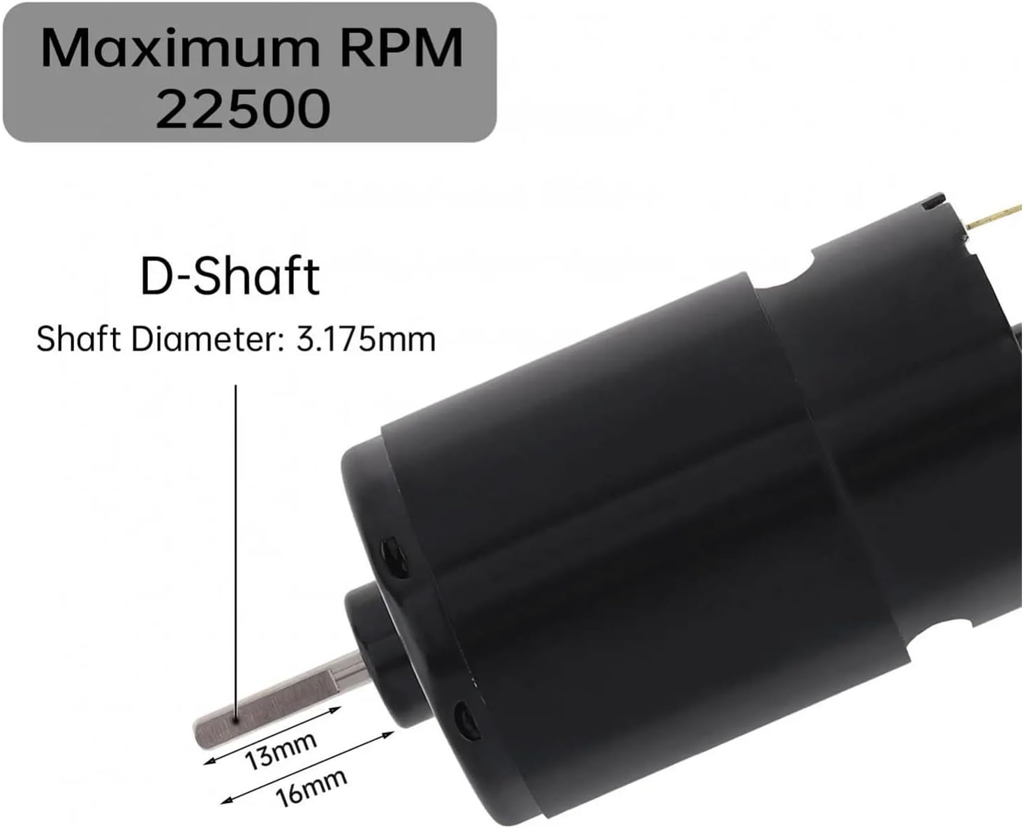 12T-35T 550 Brushed electronic starter 6-8.4V 3.17mm Output Shaft