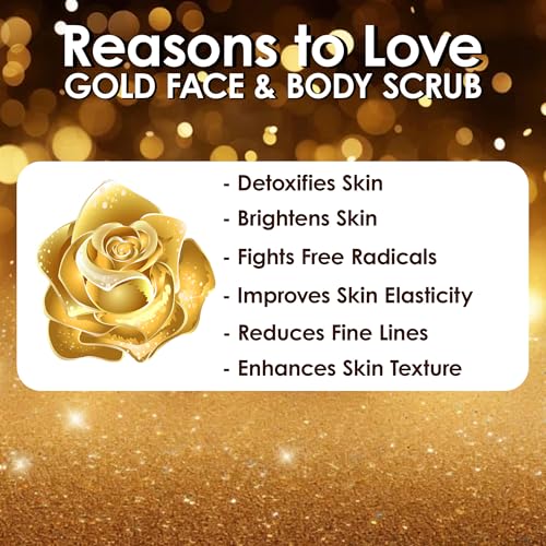 Image of Pink Root Gold Scrub Enriched with Almond, Olive & Carrot Seed Oil 500gm
