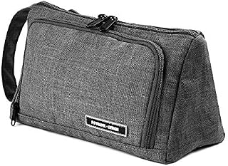 Big Capacity Pencil Case, Large Pencil Pen Pouch Bag, High Storage Case, Middle School College Office Organizer for Student,Teens Girls Adults (Gray)